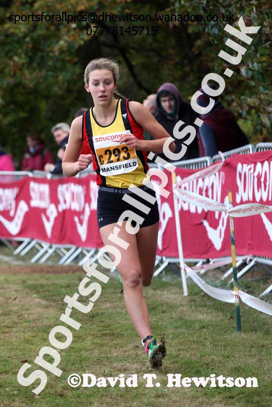 Womens under-17s, 2016 National Cross Cpuntry Relays, Berry Hill Park, Mansfield. Photo: David T. Hewitson/Sports for All Pics